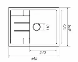 Кухонна мийка Platinum 6550 INTENSO (SP000025106) - мініатюра 7