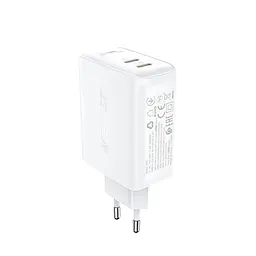 Мережевий зарядний пристрій Acefast A29 2 Type-C QC PD 50W білий - мініатюра 2