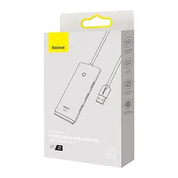USB-Хаб Baseus USB-Hub Lite Series 4-Port USB-A HUB Adapter (USB-A to USB 3.0*4) 25cm Black (WKQX030001) - мініатюра 5