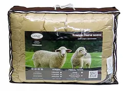Ковдра овеча вовна Leleka-Textile весна-осінь двоспальна 172х205 - мініатюра 3