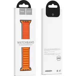Ремінець Hoco WA20 Alpine Loop Nylon Strap для Apple Watch 38/40/41mm Orange [117610] - мініатюра 3