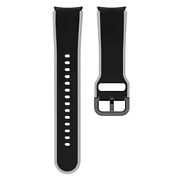 Ремінець для Samsung Galaxy Watch 5 Pro 45mm - чорно-сірий ширина кріплення 20мм силікон розмір L Watchbands Double Line (W12-4WB61153069) - мініатюра 4