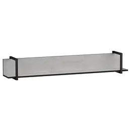 Полиця для книг та декору Moreli Forte F-0015 у стилі Loft 1358х220х220 мм Бетон Тефра