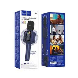 Мікрофон бездротовий HOCO L24, Blue, BOX - мініатюра 2