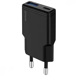 Зарядний пристрій Proove Slender 30W (Type-C + USB) black (WCSL30110001) - мініатюра 1