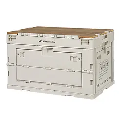 Складаний контейнер Naturehike CNK2450XB020, 52 л, бежево-сірий