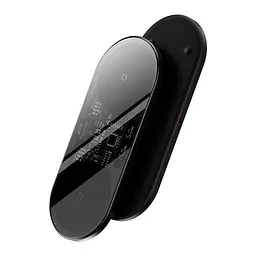 Зарядне бездротове Qi Baseus Digital LED Display 2in1 Universal version 20W - мініатюра 2