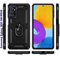 Панель BeCover Military для Samsung Galaxy M52 SM-M526 Black (707116) - мініатюра 2