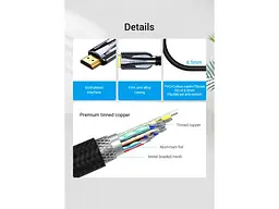 Кабель Vention HDMI to HDMI v2.1 2m Black (AALBH) - мініатюра 3