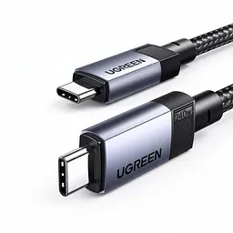 Кабель UGREEN L705 USB-C - USB-C USB4 40 Гбіт/с PD 240 Вт 1 м чорний (65175)