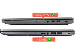 Топкейс ноутбука / верхня панель та клавіатура для ноутбука Asus X515, M515, X1500EA [версія без MicroSD] (90NB0SR2-R34UA0) Оригінал від Asus, Верхня панель клавіатури - мініатюра 3