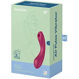 Вакуумний стимулятор Satisfyer Curvy Trinity 1 Red - мініатюра 5