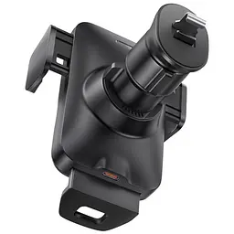 Автотримач із БЗУ Wisdom Auto Alignment (QI 15W) (Air Outlet base) (CGZX000001) Black Baseus teh0029293 - мініатюра 3