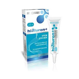 Крем для повік BelKosmex Hialuron+ 25+ інтенсивне зволоження й тонізація