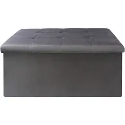 Пуф для зберігання МВМ My Home подвійний 760х380х380 мм сірий (TH-06 GRAY)