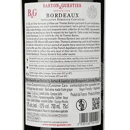 Вино Barton&Guestier Bordeaux Rouge, червоне, сухе, 13%, 0,75 л (371320) - мініатюра 3