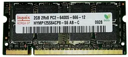 Модуль пам'яті Hynix SO-DIMM DDR2 2GB 800MHz (HYMP125S64CP8-S6) - мініатюра 1