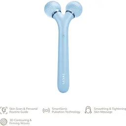 Ролик для обличчя Geske Sonic Facial Roller електронний звуковий 4 в 1 аквамарин - мініатюра 4