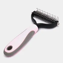 Щітка-гребінець для тварин двостороння Pet Knot Comb для вичісування шерсті котів та собак Рожевий - мініатюра 5