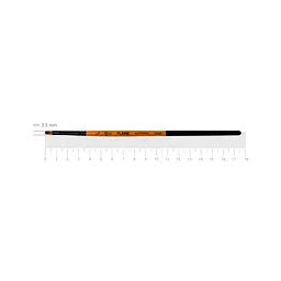 Пензель синтетика плоска Flame 1368F коротка ручка ROSA (4823098534532)