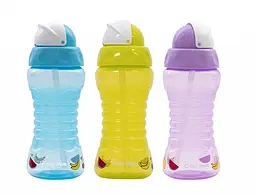 Поїльник для подорожей Baby Team з трубочкою 10+ міс. 300 мл салатовий (5005_салатовий) - мініатюра 4