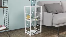 Етажерка 3/34 Ferrum-decor Серії Коннект 73x34x28 білий ДСП Бетон 16мм (FRD-105527) - мініатюра 2