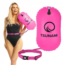 Буй для плавання TSUNAMI Basic надувний Pink (P-5907739314079) - мініатюра 2