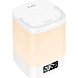 Нічний світильник Hoco HX15 Smart Clock Night Light White [159418] - мініатюра 5