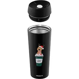 Термокухоль Ardesto Coffee Time Christmas Reindeer 450 мл (AR2645RN) - мініатюра 4