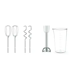 Ручний міксер Tefal Prep`Mix HT462138, 500 Вт, 5 швидкостей, Турбо, 2 насадки для тіста, 2 вінчики, Білий - мініатюра 6