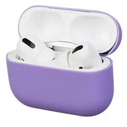 Силіконовий чохол для навушників Apple AirPods Pro, Ultrathin Silicone Case, фіолетовий, захисний чохол, ультратонкий і легкий, захист від подряпин і пилу, м"який силікон, ArmorStandart (ARM55958)