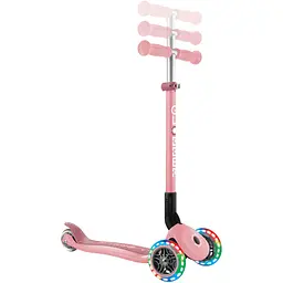 Самокат Globber Primo Foldable Lights пастельно-рожевий (432-211-3) - мініатюра 6