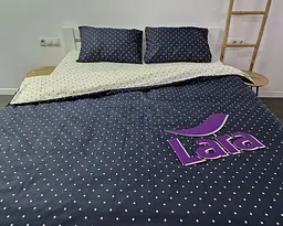 Постільна білизна LARA бязь d11343e євро 200х220 см - мініатюра 5