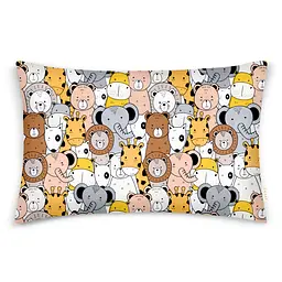 Дитяча постільна білизна в ліжечко SAFARI ANIMALS CS5, коричневий (AnimalsCinemaBrownGrey_12Magnolia_140) - мініатюра 3