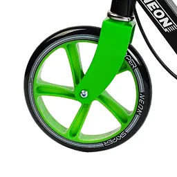 Самокат Skyper Neon 77-102х52х10 см Зелено-чорний 000283529 - мініатюра 4