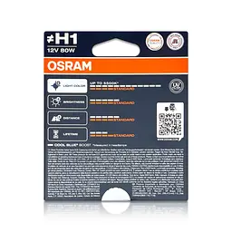 Комплект галогенових ламп OSRAM H1 62150CBB-2HB Cool Blue Boost 5500K 80W 12V P14.5S (2 шт) - мініатюра 4