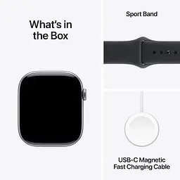 Смарт-годинник Apple Watch Series 11 GPS 46mm GPS Space Gray Aluminum Case with Black Sport Band M/L (MEV44) [145289] - мініатюра 4