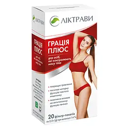 Фиточай Ліктрави Грация плюс 40 г (20 пакетиков по 2 г)