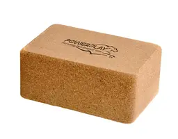 Блоки для йоги PowerPlay PP_4006 з пробкового дерева 2 шт Cork Yoga Block + гумка 7.5 кг (PP_4006_Cork_2in) - мініатюра 4