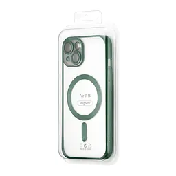 Чохол Ductil Metallic Edge with MagSafe (Protected Camera & Lens) iPhone 14 Dark Green - мініатюра 2