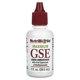 Грейпфрутові кісточки (GSE) Maximum GSE Liquid Concentrate 29.5 ml Nutribiotic vit0006087