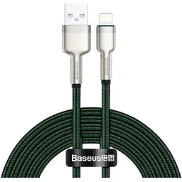 Кабель Baseus Cafule Metal USB-A to Lightning 2m Green (CALJK-B06) [169643]