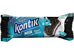 Печиво-сендвіч КОНТІ "Super Kontik" з начинкою зі смаком молока 76г