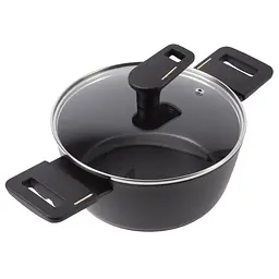 Каструля з кришкою Bergner Copper BG-30293-BK 20 см чорна