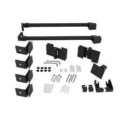 Душова кабіна Qtap Capricorn BLA10128RC6 120x80 см, скло Clear 6 мм, покриття CalcLess без піддона, Чорний, Універсальна, прозорий - мініатюра 7