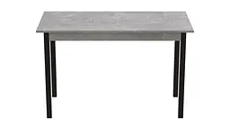 Стіл кухонний Ferrum-decor Маріо 75x120x80 Чорний ДСП Бетон 16мм (FRD-105590) - мініатюра 4
