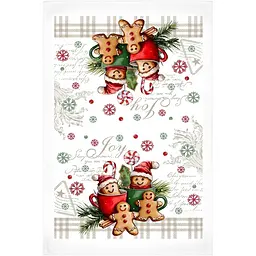 Набір рушничків для кухні Ardesto Christmas Cookies сірий 38 х 63 см 2 шт. (ART3863GC)
