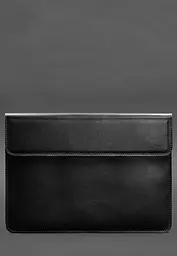 Шкіряний чохол-конверт BlankNote на магнітах для MacBook Pro 16" Чорний - мініатюра 2