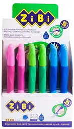 Ручка кулькова синя 0,7 мм, з гумовим грипом для правші, мікс KIDS Line ZB.2000-01 ZiBi