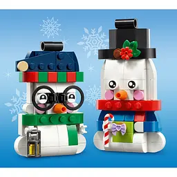 Конструктор LEGO Iconic Прикраси зі сніговиком 168 ел. (40812) - мініатюра 7